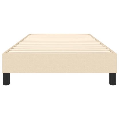 Struttura Letto a Rete a Molle Crema 90x190 cm in Tessuto | homemem39
