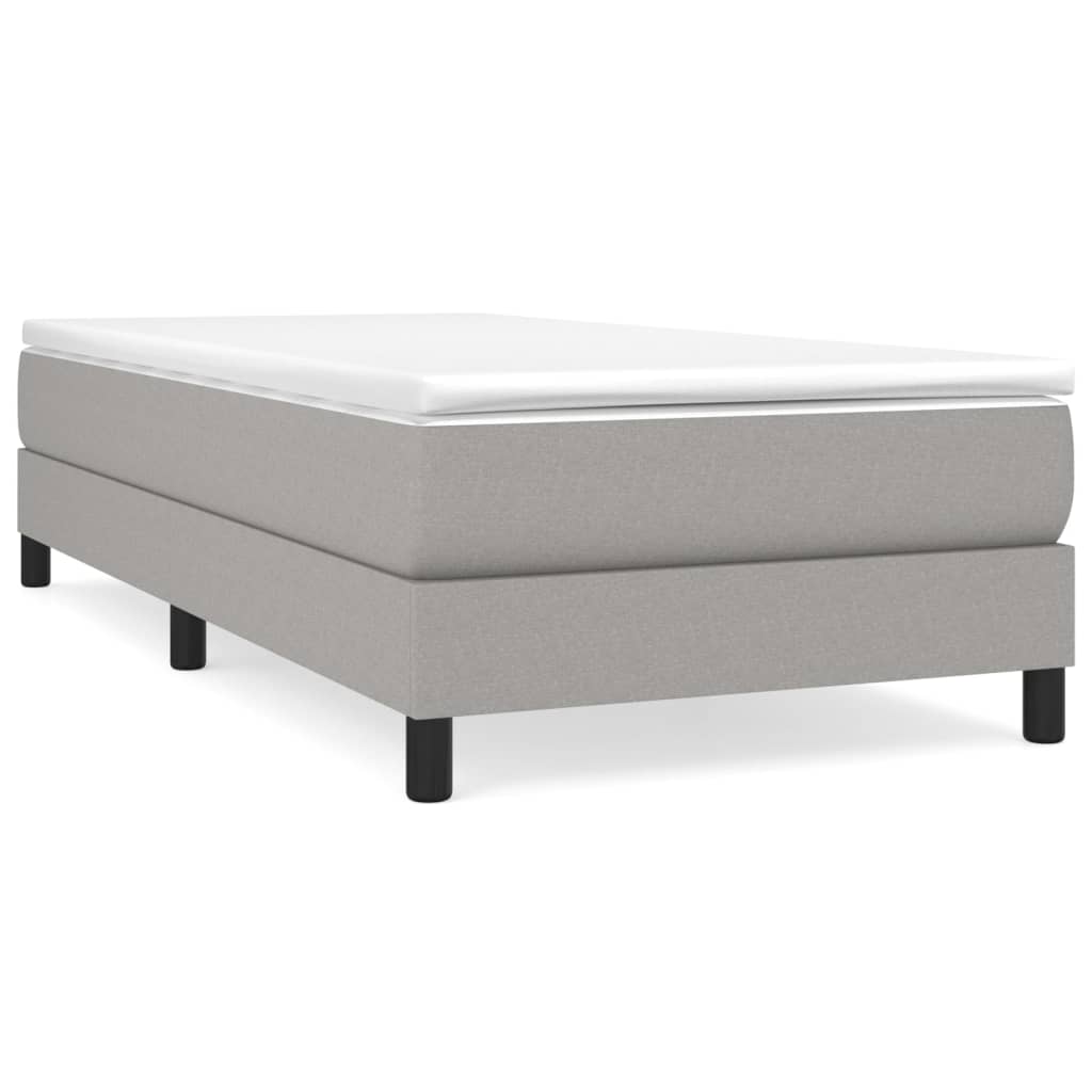 Struttura Letto a Rete a Molle Grigio Chiaro 90x200 cm Tessuto | homemem39