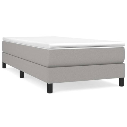 Struttura Letto a Rete a Molle Grigio Chiaro 90x200 cm Tessuto | homemem39