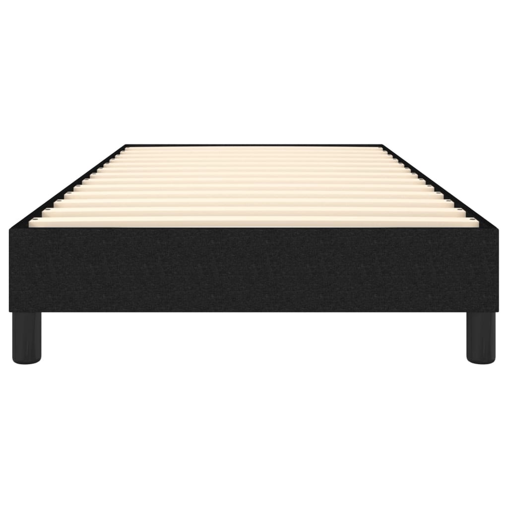 Struttura Letto a Rete a Molle Nero 90x200 cm in Tessuto | homemem39