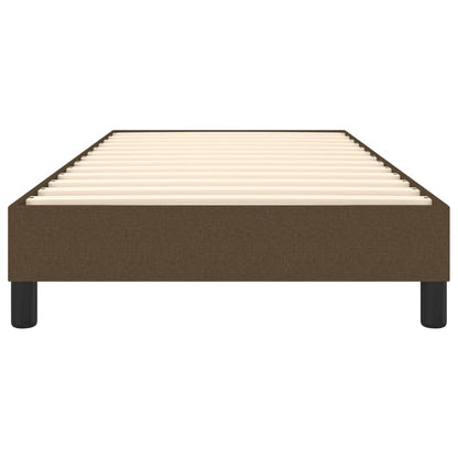 Struttura Letto a Rete a Molle Marrone Scuro 90x200 cm Tessuto | homemem39