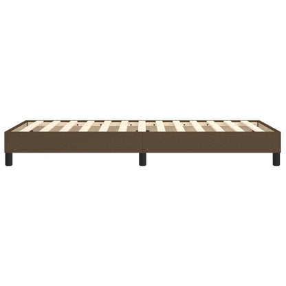 Struttura Letto a Rete a Molle Marrone Scuro 90x200 cm Tessuto | homemem39