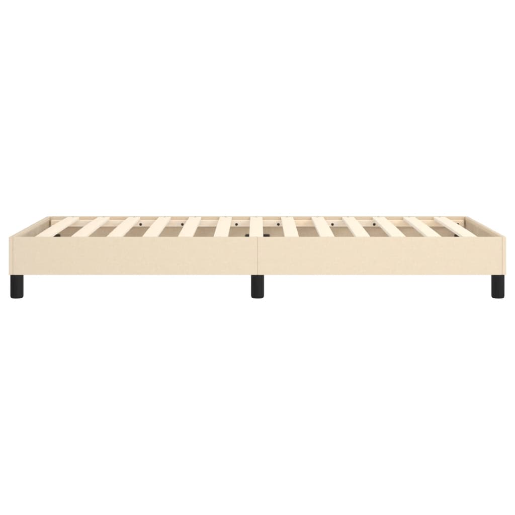 Struttura Letto a Rete a Molle Crema 90x200 cm in Tessuto | homemem39
