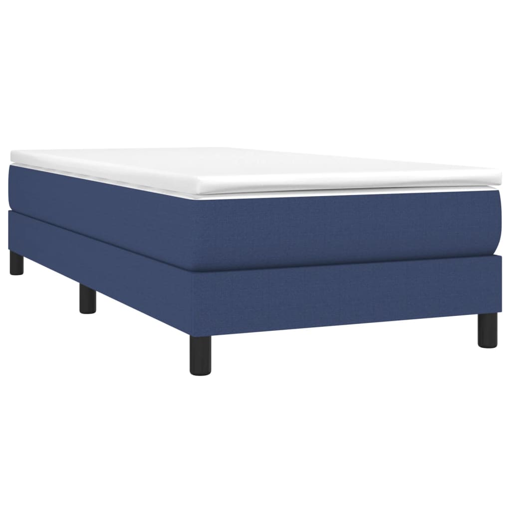 Struttura Letto a Rete a Molle Blu 90x200 cm in Tessuto | homemem39