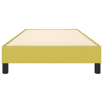 Struttura Letto a Rete a Molle Verde 90x200 cm in Tessuto