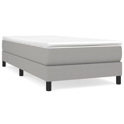 Struttura Letto a Rete a Molle Grigio Chiaro 100x200 cm Tessuto | homemem39