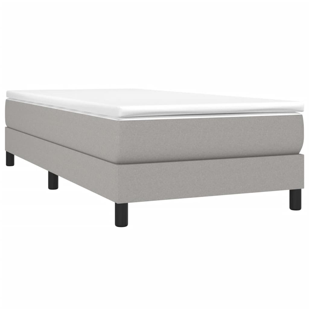 Struttura Letto a Rete a Molle Grigio Chiaro 100x200 cm Tessuto | homemem39