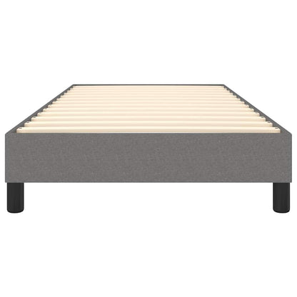 Struttura Letto a Rete a Molle Grigio Scuro 100x200 cm Tessuto