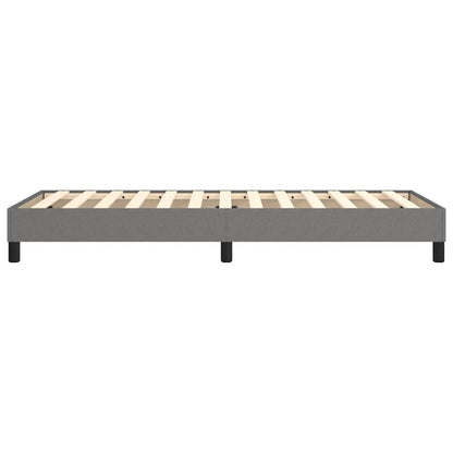 Struttura Letto a Rete a Molle Grigio Scuro 100x200 cm Tessuto