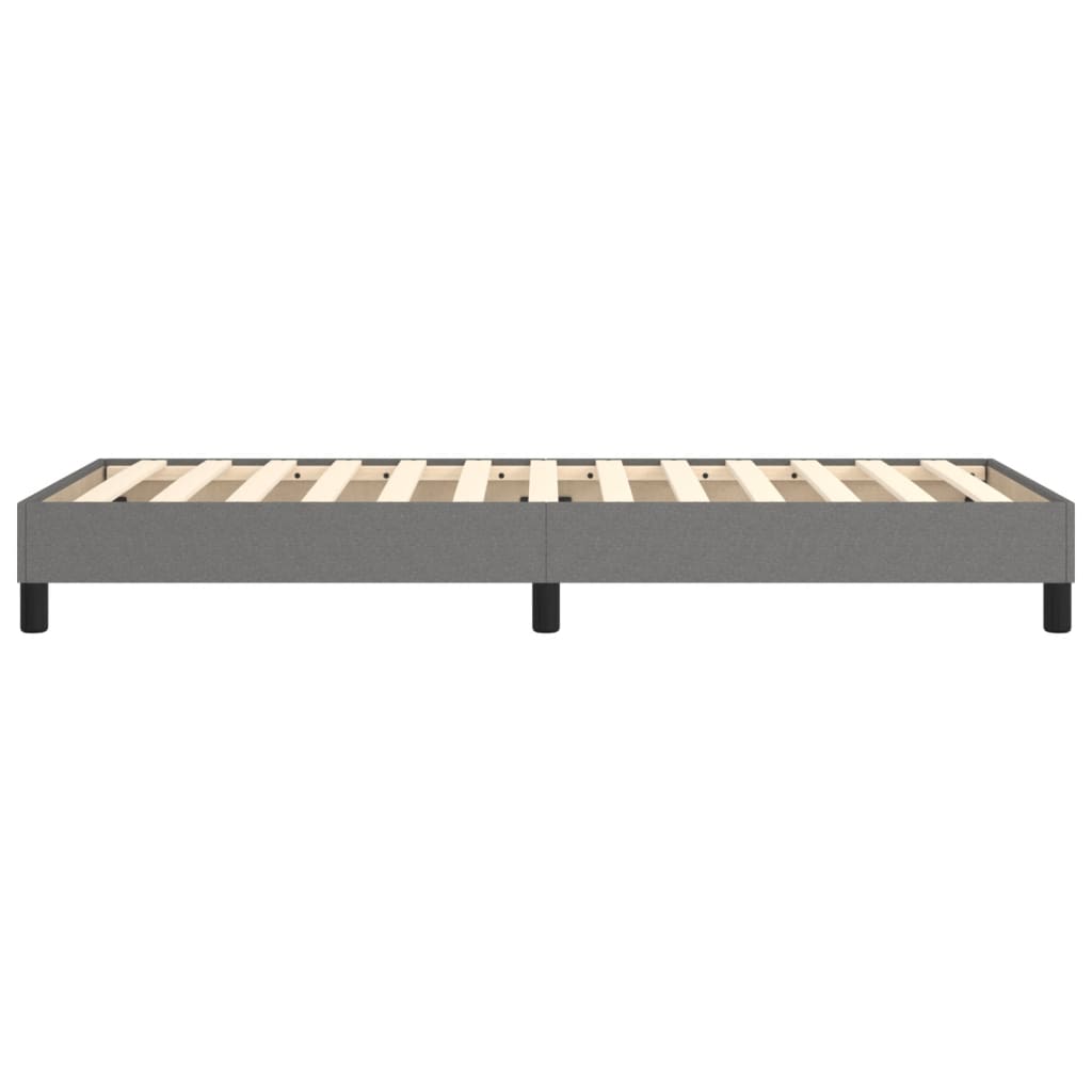Struttura Letto a Rete a Molle Grigio Scuro 100x200 cm Tessuto