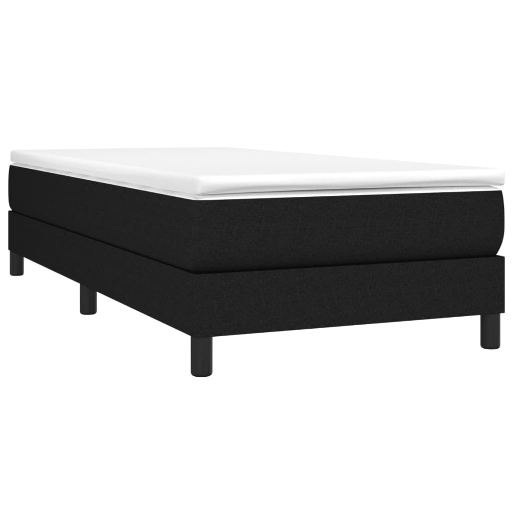 Struttura Letto a Rete a Molle Nero 100x200 cm in Tessuto | homemem39