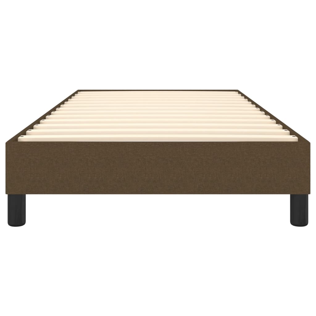 Struttura Letto a Rete a Molle Marrone Scuro 100x200 cm Tessuto | homemem39