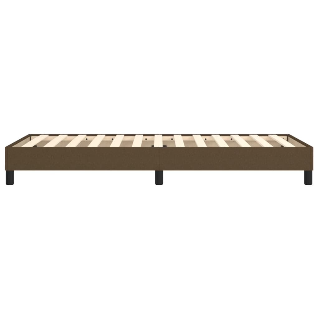 Struttura Letto a Rete a Molle Marrone Scuro 100x200 cm Tessuto | homemem39