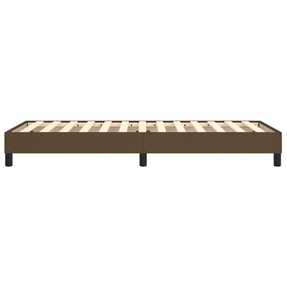 Struttura Letto a Rete a Molle Marrone Scuro 100x200 cm Tessuto | homemem39