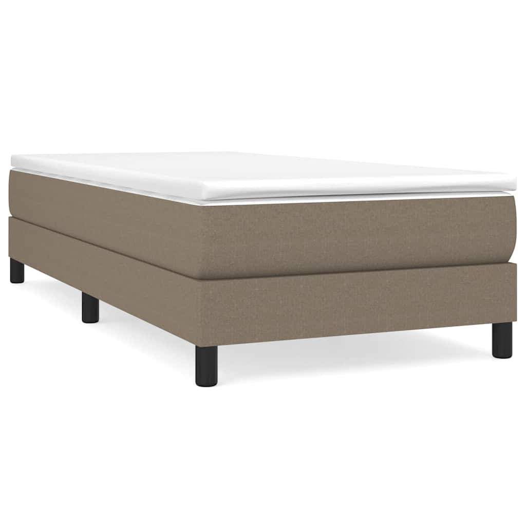 Struttura Letto a Rete a Molle Tortora 100x200 cm in Tessuto
