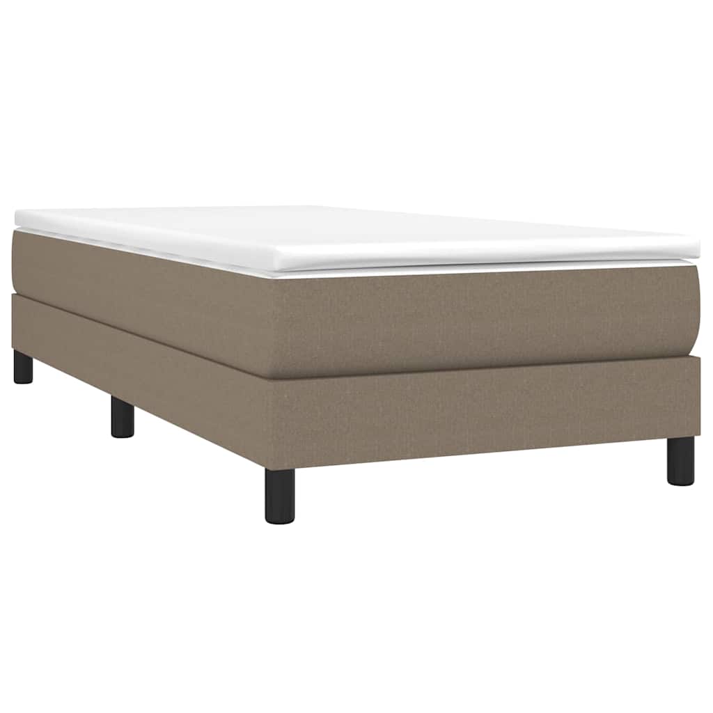 Struttura Letto a Rete a Molle Tortora 100x200 cm in Tessuto