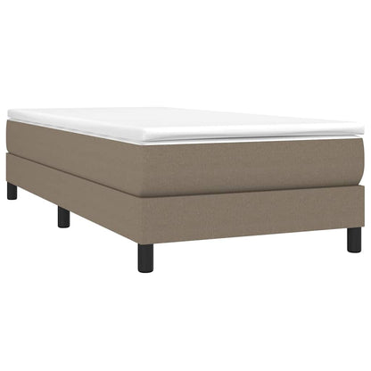 Struttura Letto a Rete a Molle Tortora 100x200 cm in Tessuto