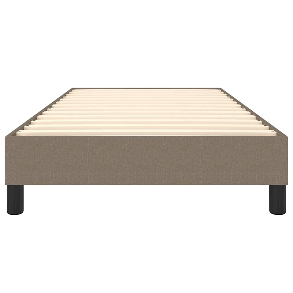 Struttura Letto a Rete a Molle Tortora 100x200 cm in Tessuto