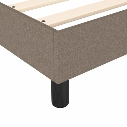 Struttura Letto a Rete a Molle Tortora 100x200 cm in Tessuto