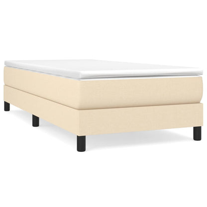 Struttura Letto a Rete a Molle Crema 100x200 cm in Tessuto | homemem39