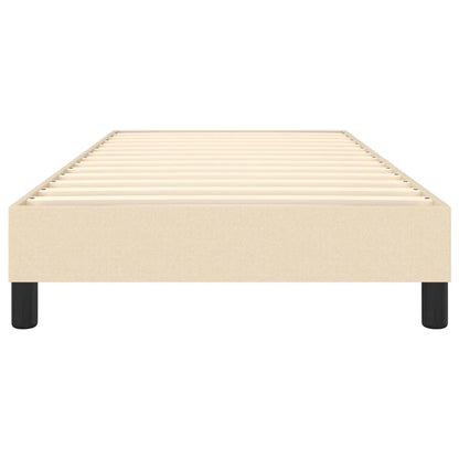Struttura Letto a Rete a Molle Crema 100x200 cm in Tessuto | homemem39