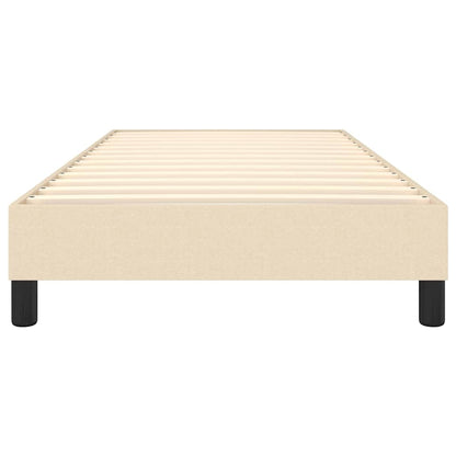 Struttura Letto a Rete a Molle Crema 100x200 cm in Tessuto