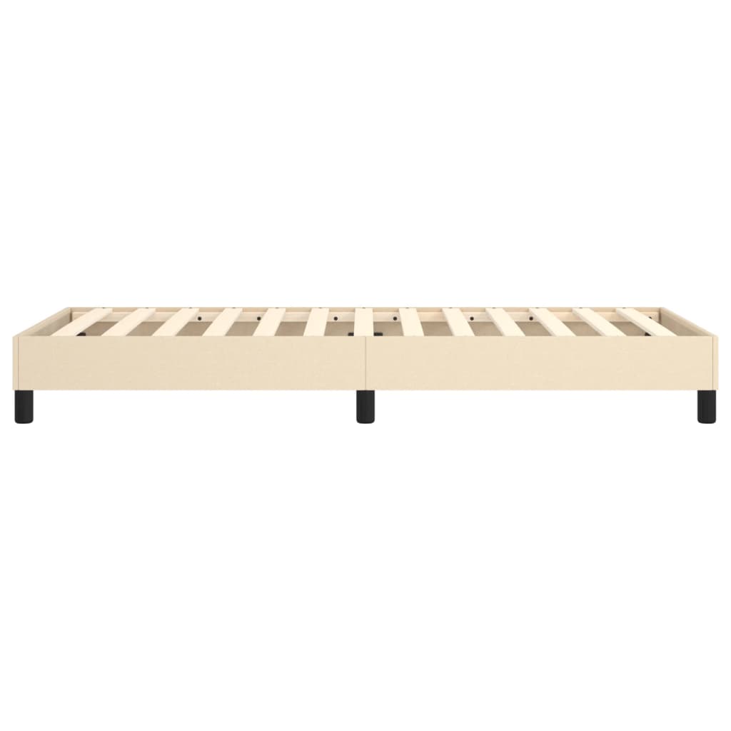 Struttura Letto a Rete a Molle Crema 100x200 cm in Tessuto | homemem39
