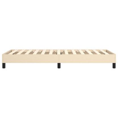 Struttura Letto a Rete a Molle Crema 100x200 cm in Tessuto | homemem39