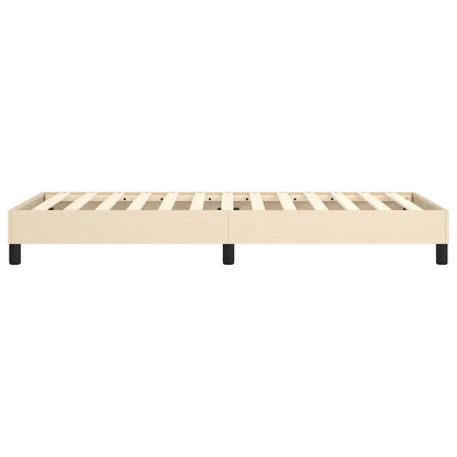 Struttura Letto a Rete a Molle Crema 100x200 cm in Tessuto