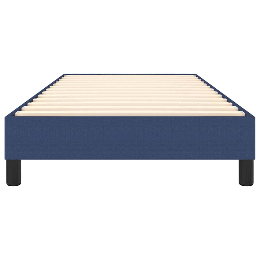 Struttura Letto a Rete a Molle Blu 100x200 cm in Tessuto