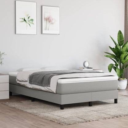 Struttura Letto a Rete a Molle Grigio Chiaro 120x200 cm Tessuto