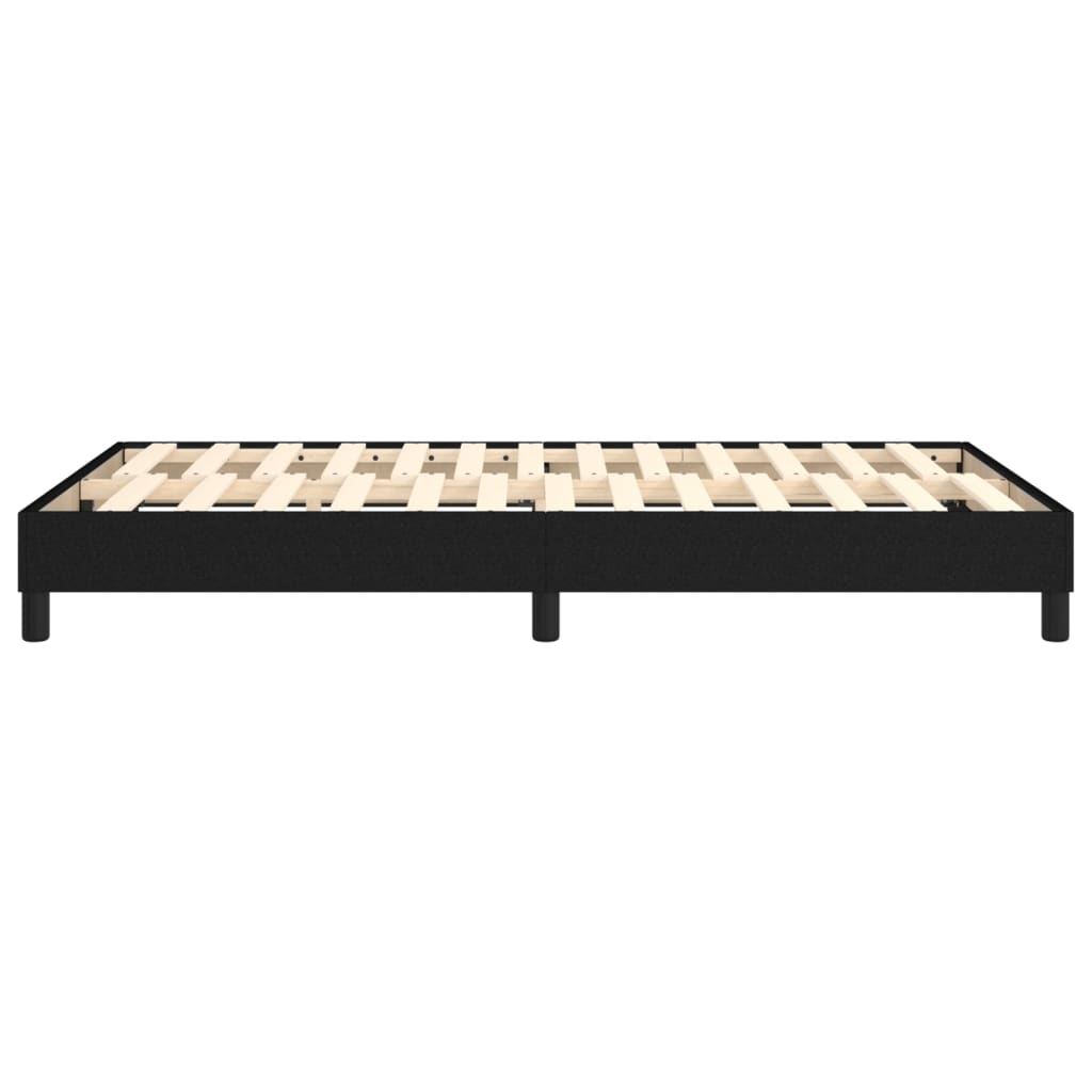 Struttura Letto a Rete a Molle Nero 120x200 cm Tessuto