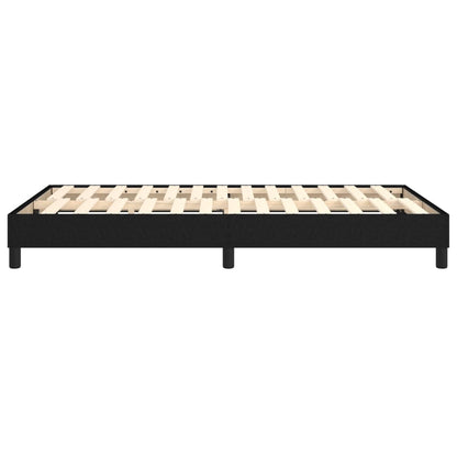 Struttura Letto a Rete a Molle Nero 120x200 cm Tessuto