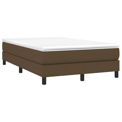 Struttura Letto a Rete a Molle Marrone Scuro 120x200 cm Tessuto