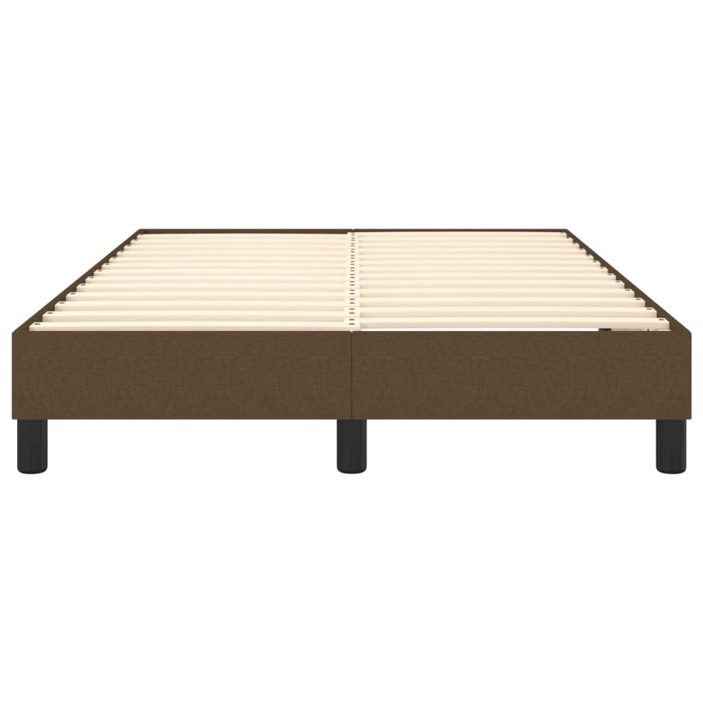Struttura Letto a Rete a Molle Marrone Scuro 120x200 cm Tessuto | homemem39