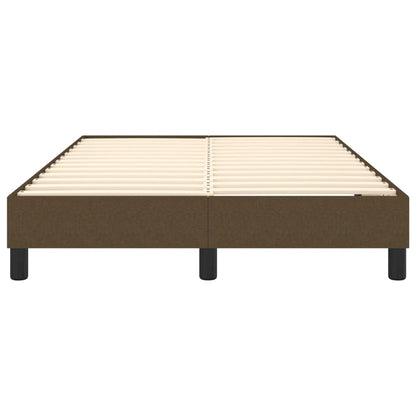 Struttura Letto a Rete a Molle Marrone Scuro 120x200 cm Tessuto | homemem39