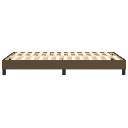 Struttura Letto a Rete a Molle Marrone Scuro 120x200 cm Tessuto | homemem39
