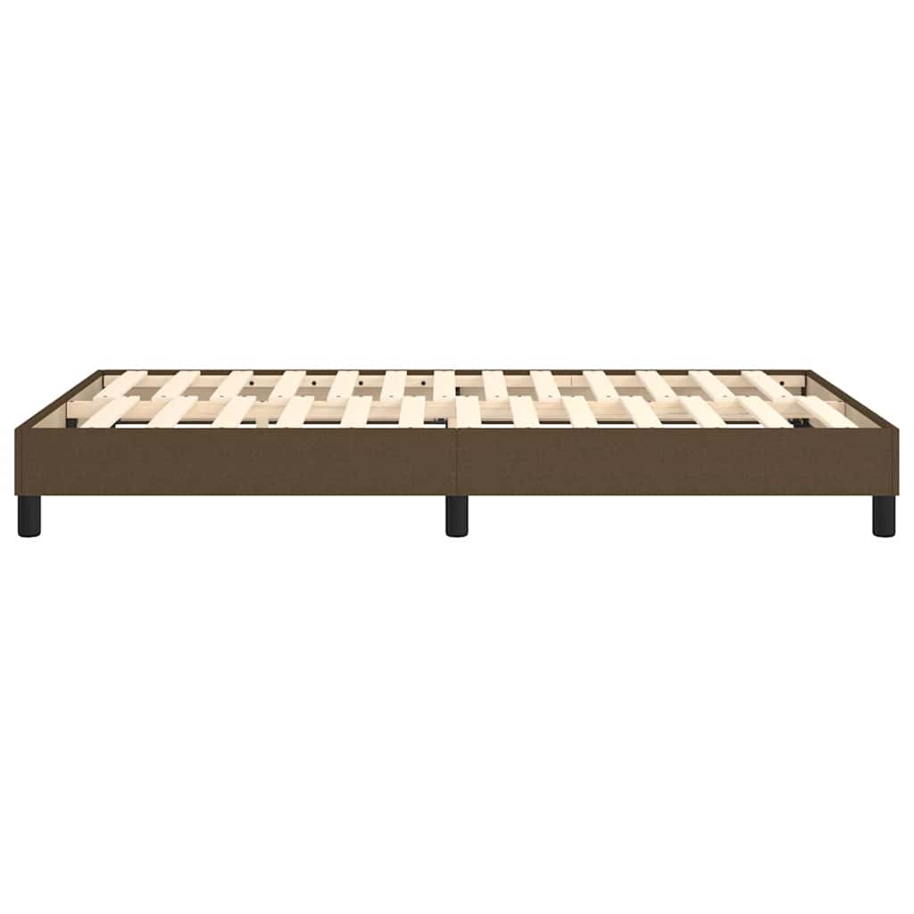 Struttura Letto a Rete a Molle Marrone Scuro 120x200 cm Tessuto
