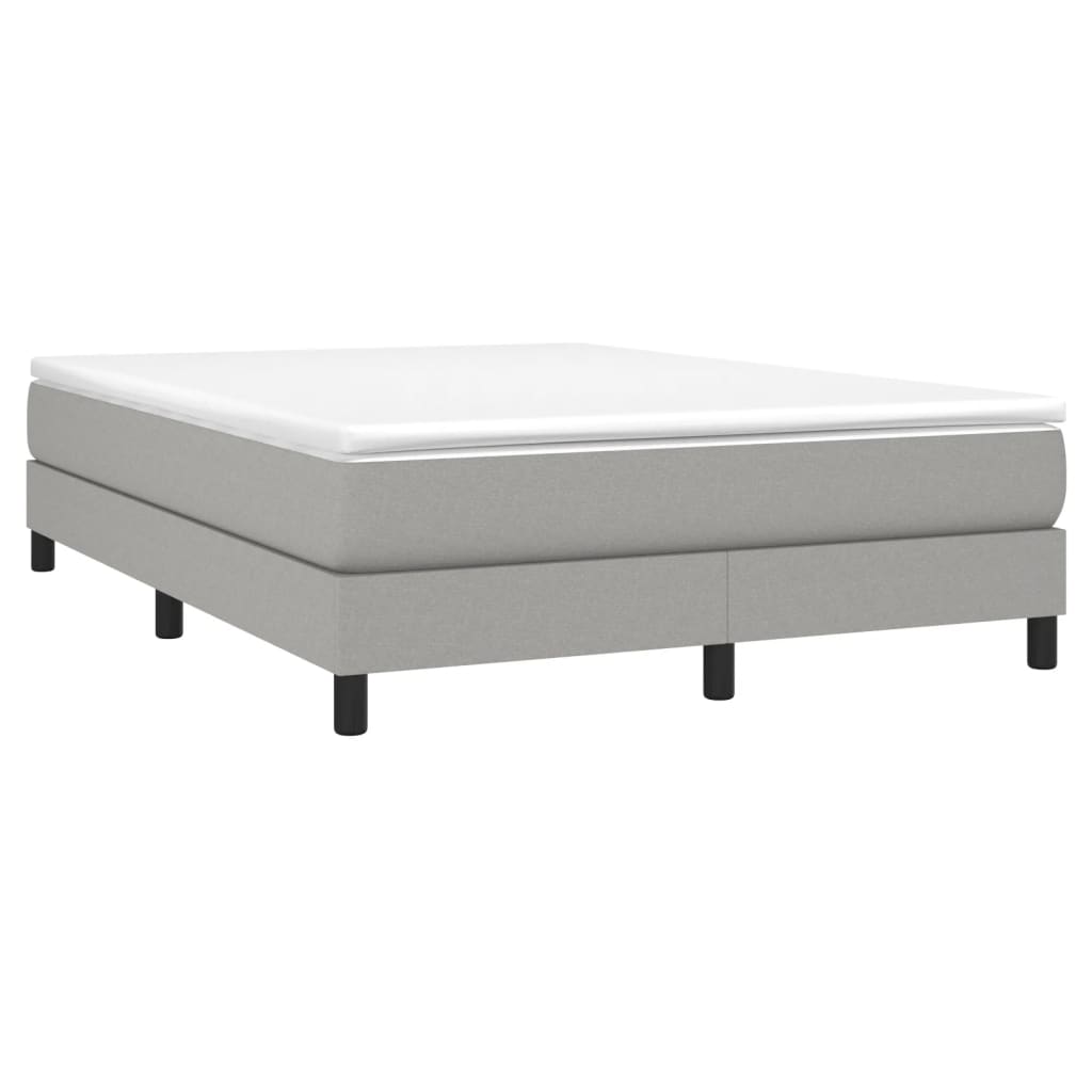 Struttura Letto a Rete a Molle Grigio Chiaro 140x190 cm Tessuto