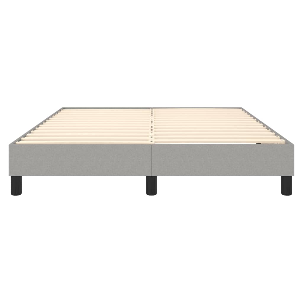Struttura Letto a Rete a Molle Grigio Chiaro 140x190 cm Tessuto