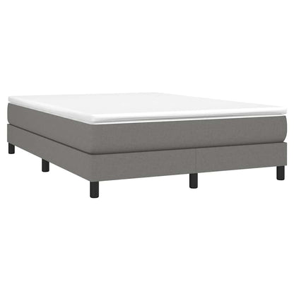 Struttura Letto a Rete a Molle Grigio Scuro 140x190 cm Tessuto