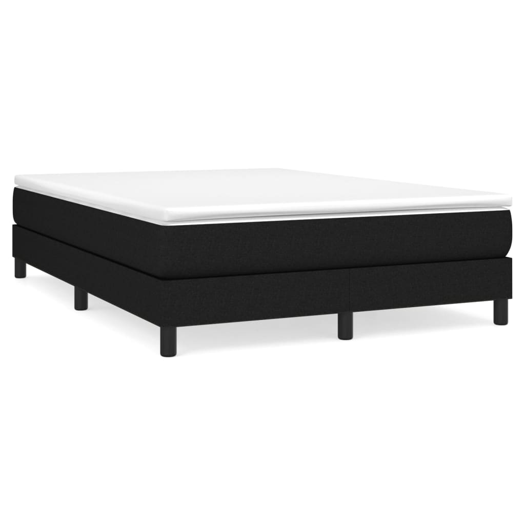 Struttura Letto a Rete a Molle Nero 140x190 cm in Tessuto | homemem39