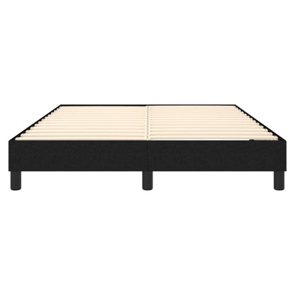 Struttura Letto a Rete a Molle Nero 140x190 cm in Tessuto | homemem39