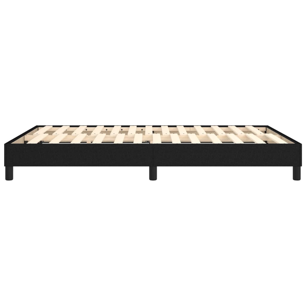 Struttura Letto a Rete a Molle Nero 140x190 cm in Tessuto | homemem39
