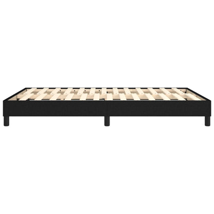 Struttura Letto a Rete a Molle Nero 140x190 cm in Tessuto | homemem39