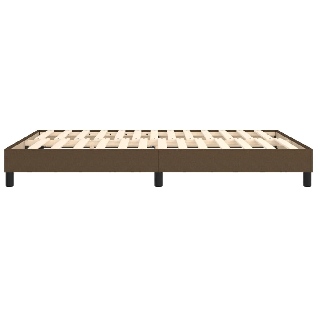 Struttura Letto a Rete a Molle Marrone Scuro 140x190 cm Tessuto | homemem39