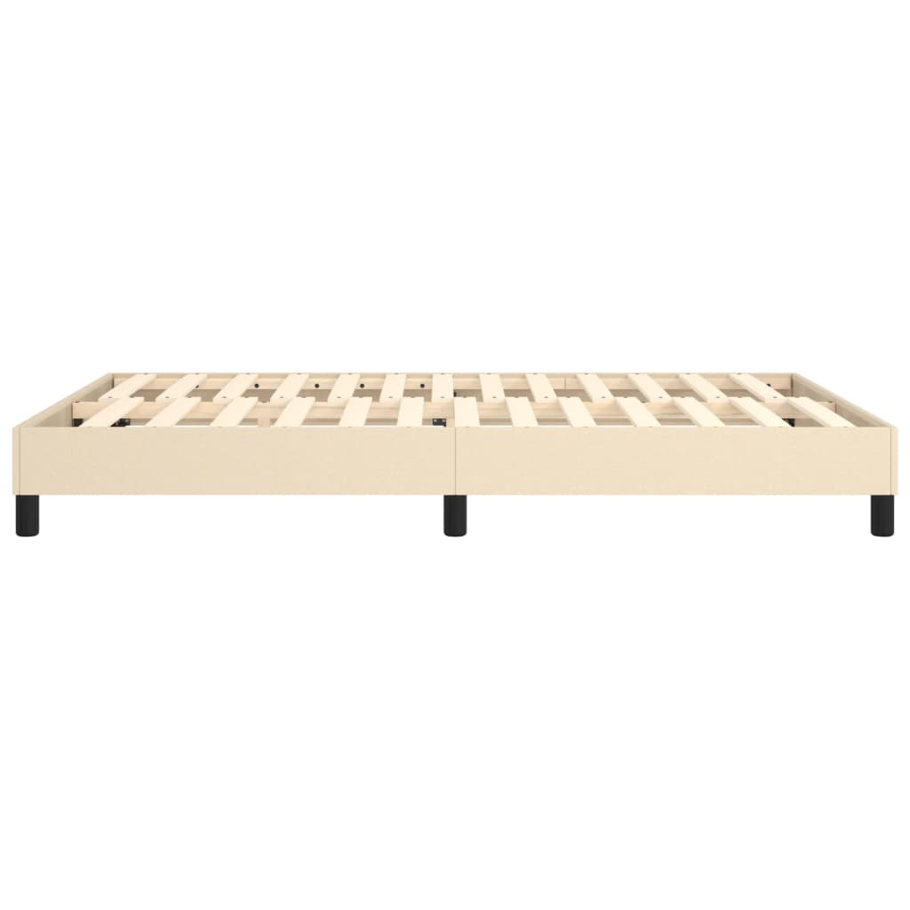 Struttura Letto a Rete a Molle Crema 140x190 cm in Tessuto | homemem39