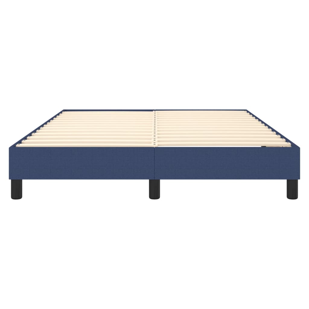 Struttura Letto a Rete a Molle Blu 140x190 cm in Tessuto | homemem39