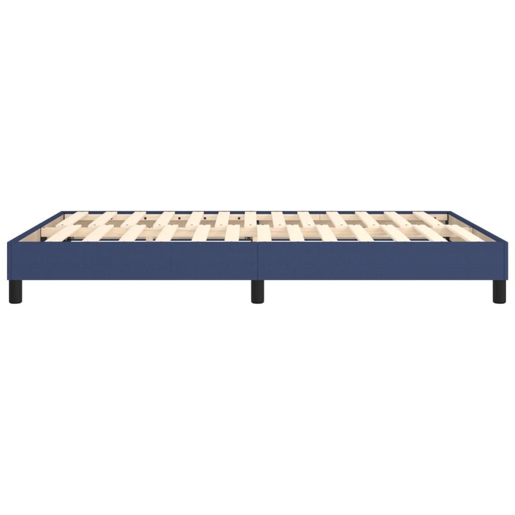 Struttura Letto a Rete a Molle Blu 140x190 cm in Tessuto | homemem39