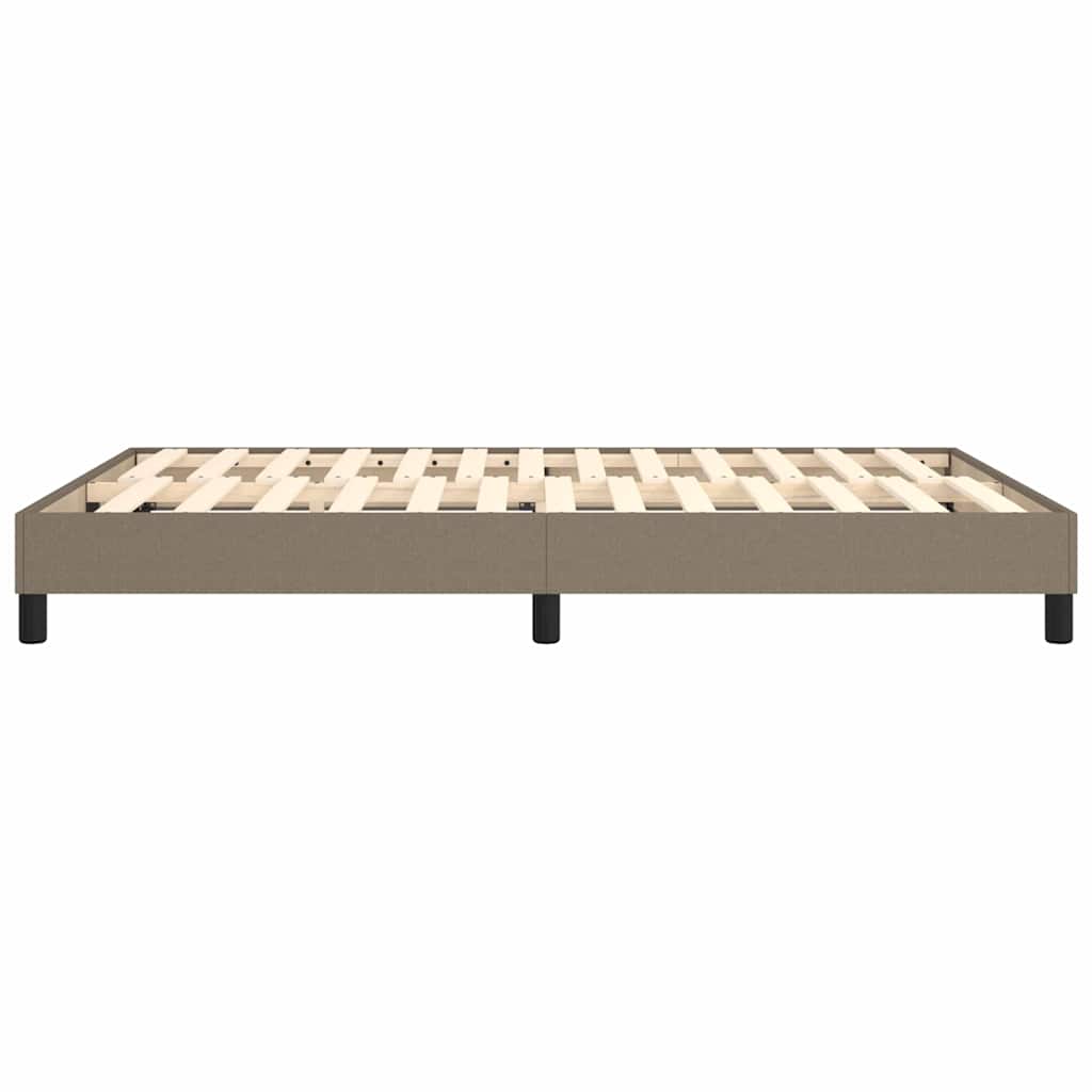 Struttura Letto a Rete a Molle Tortora 140x200 cm in Tessuto